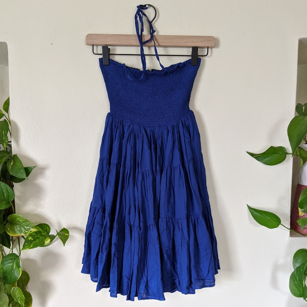 Free People Blue Chemise